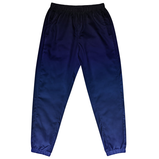 Gradient Black to Blue Unisex track pants