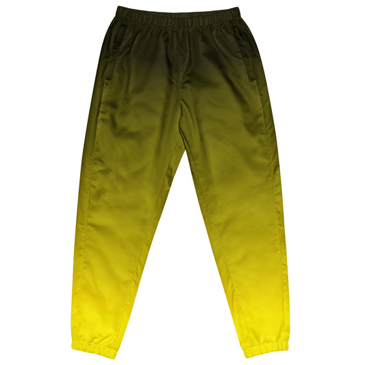 Gradient Black to Yellow Unisex track pants