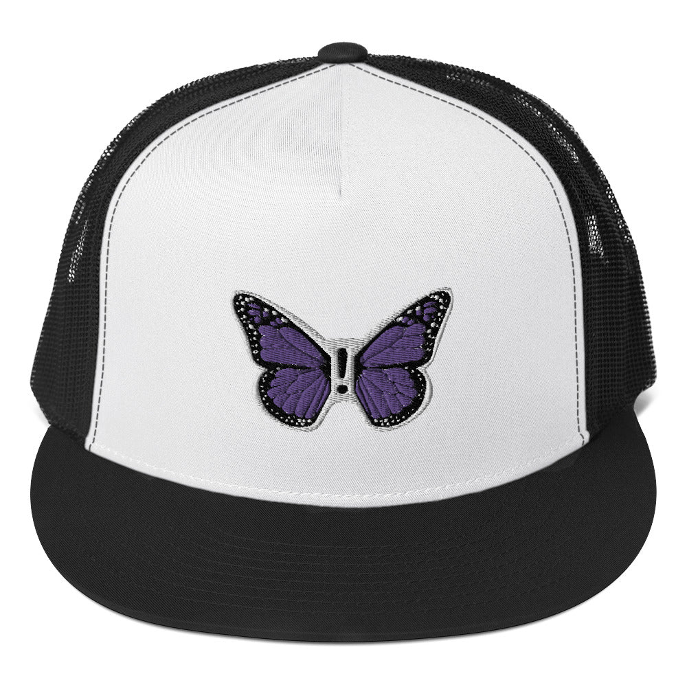 ! Purple Monarch Trucker Cap