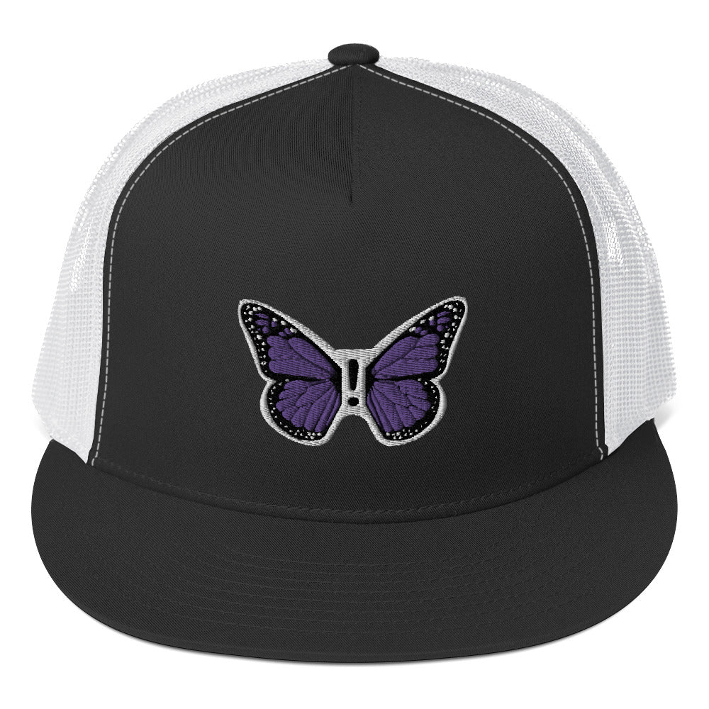 ! Purple Monarch Trucker Cap