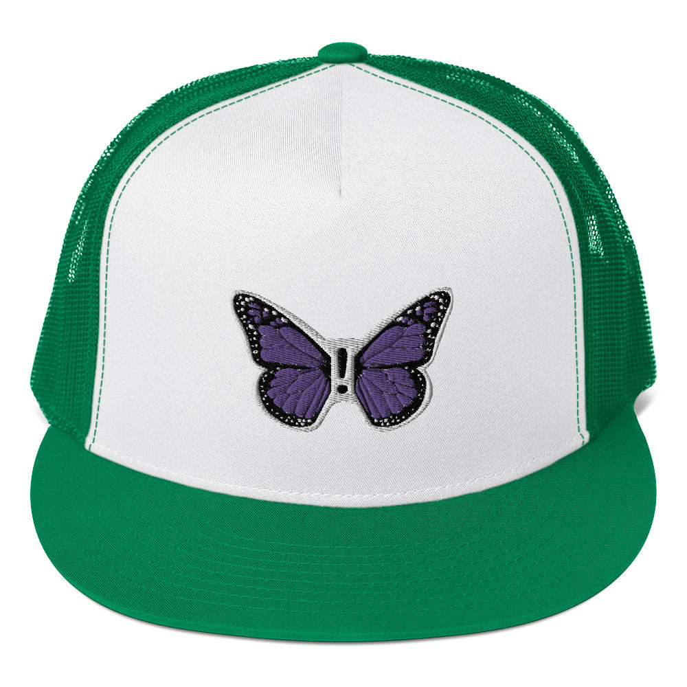 ! Purple Monarch Trucker Cap