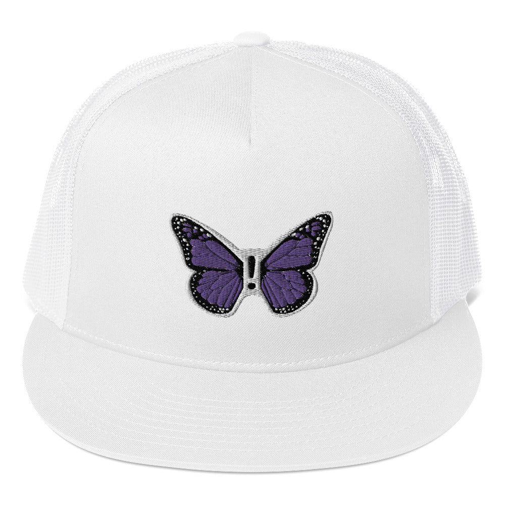 ! Purple Monarch Trucker Cap