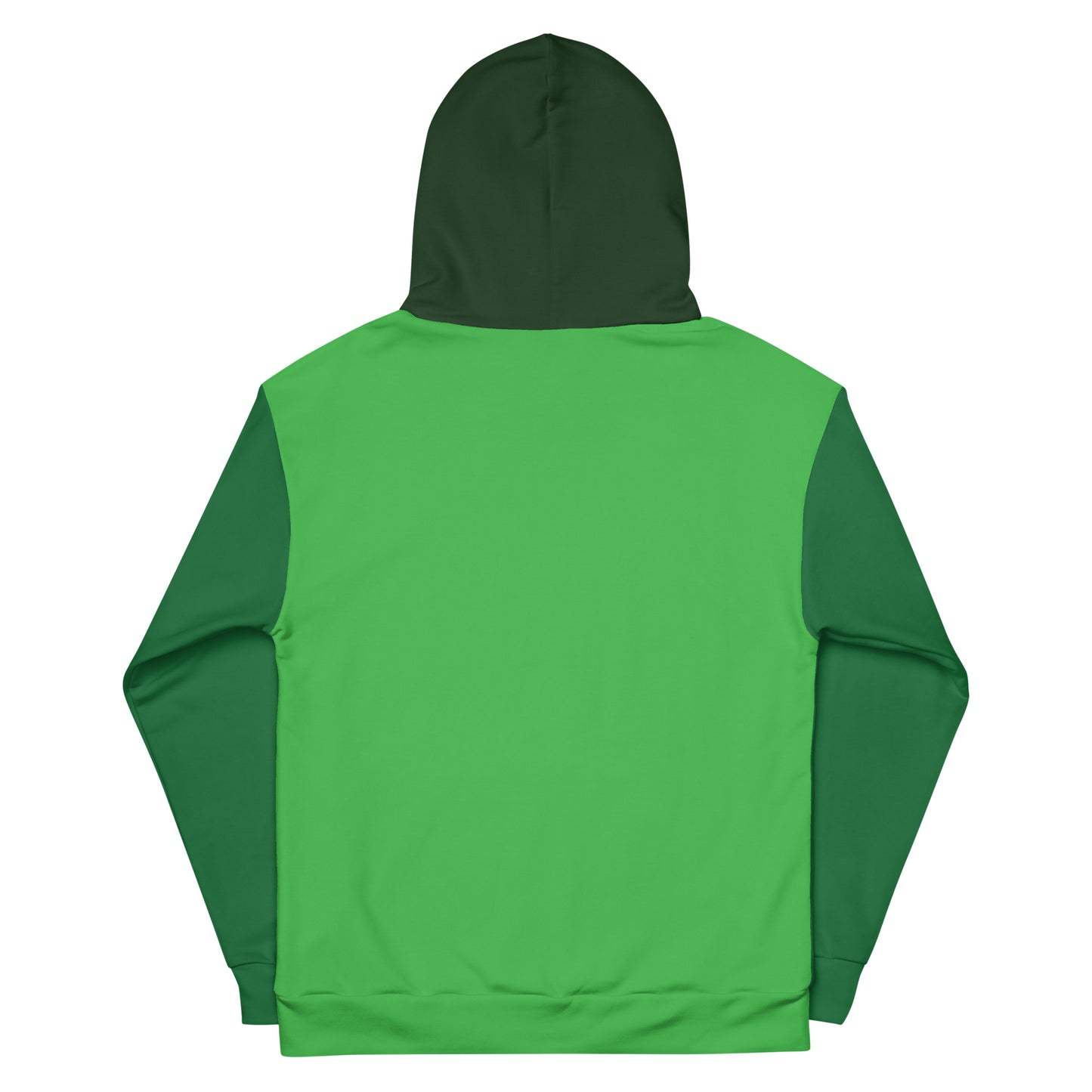 Classic Color Blocking Green Unisex Hoodie