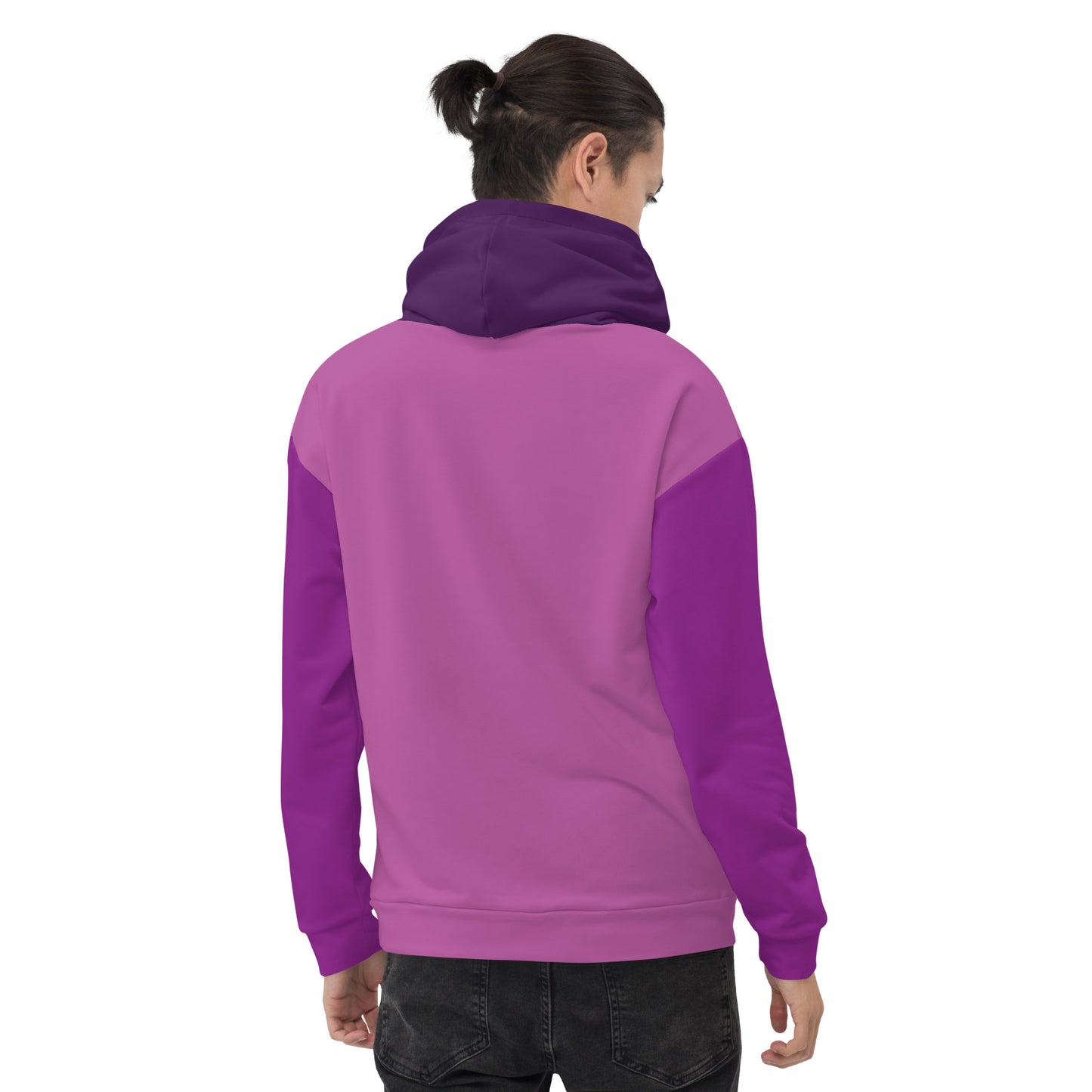 Classic Color Blocking Pink/Purple Unisex Hoodie