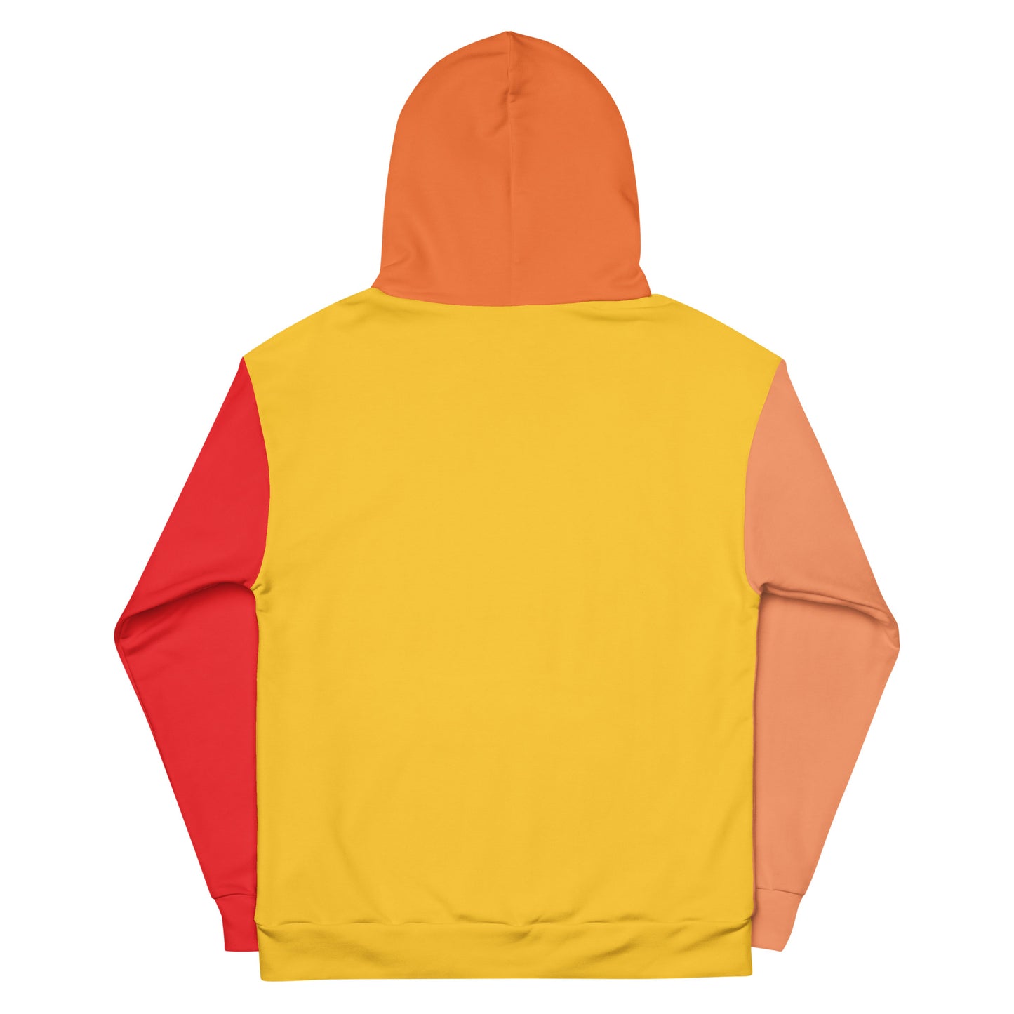 Classic Color Blocking Warm Colors Unisex Hoodie