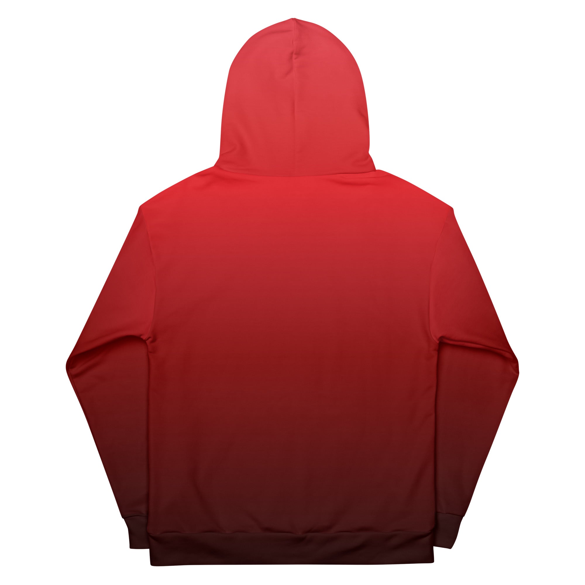 Back of red discount hoodie