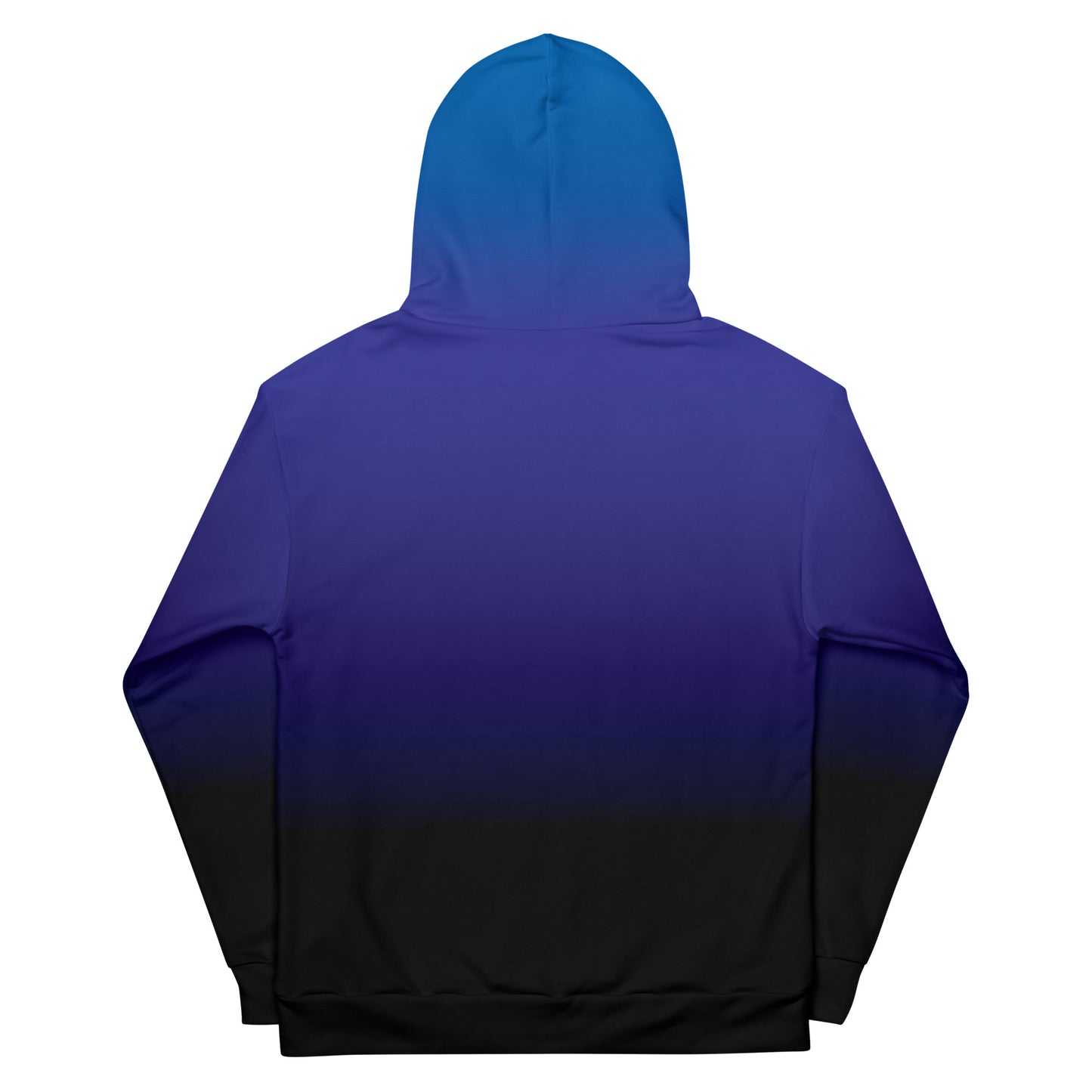 Gradient Blue to Black Unisex Hoodie