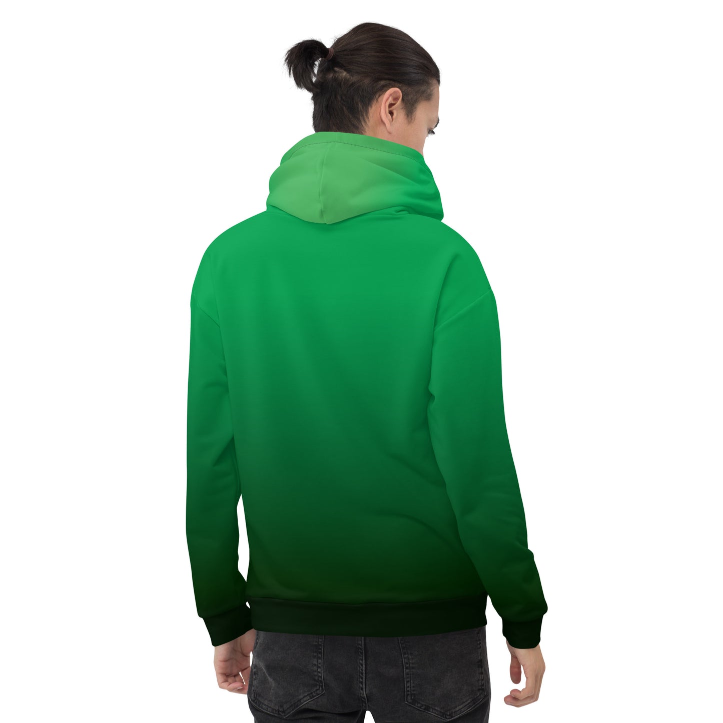 Gradient Green to Black Unisex Hoodie