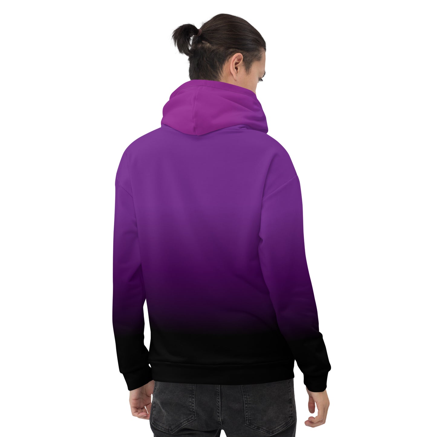 Gradient Purple to Black Unisex Hoodie