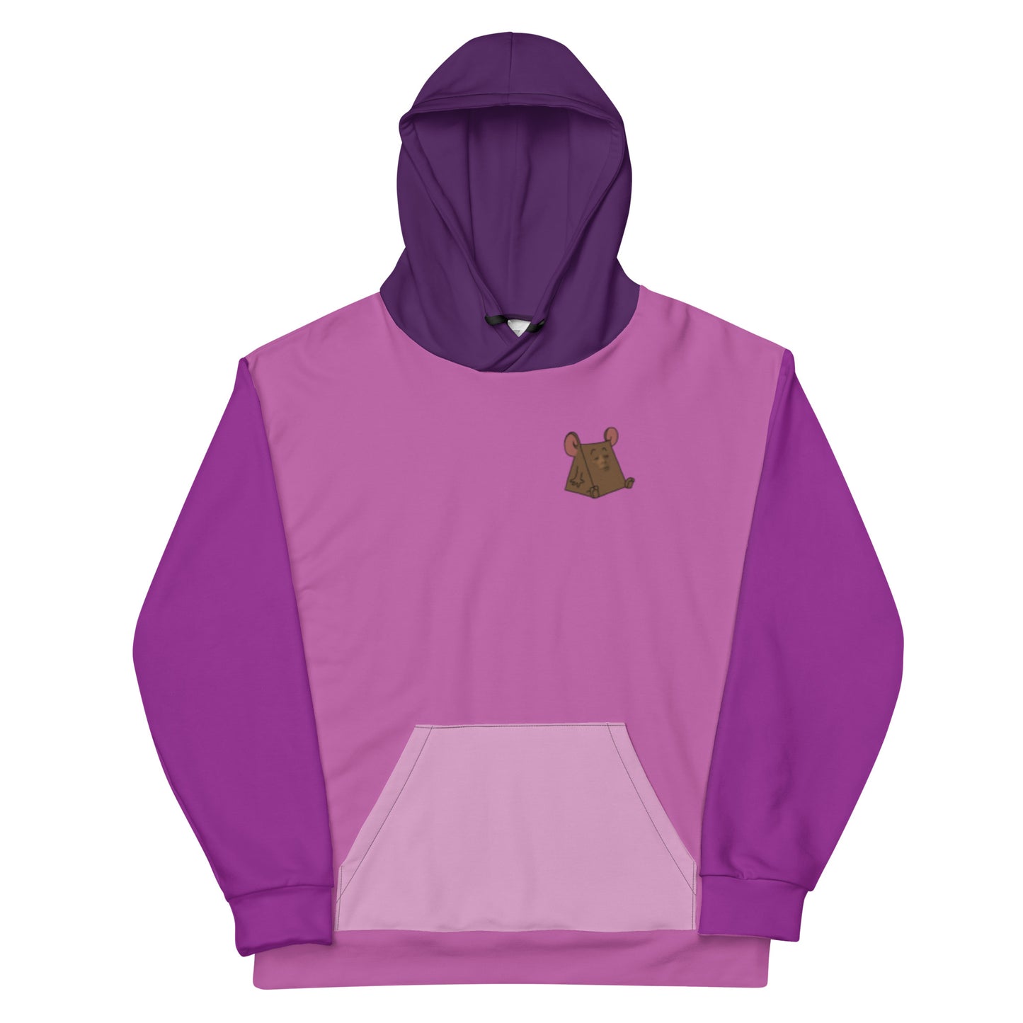 Classic Color Blocking Pink/Purple Unisex Hoodie