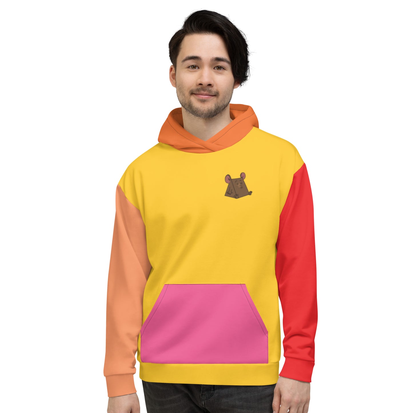 Classic Color Blocking Warm Colors Unisex Hoodie