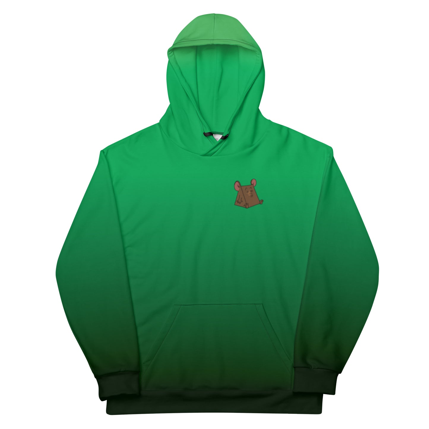 Gradient Green to Black Unisex Hoodie