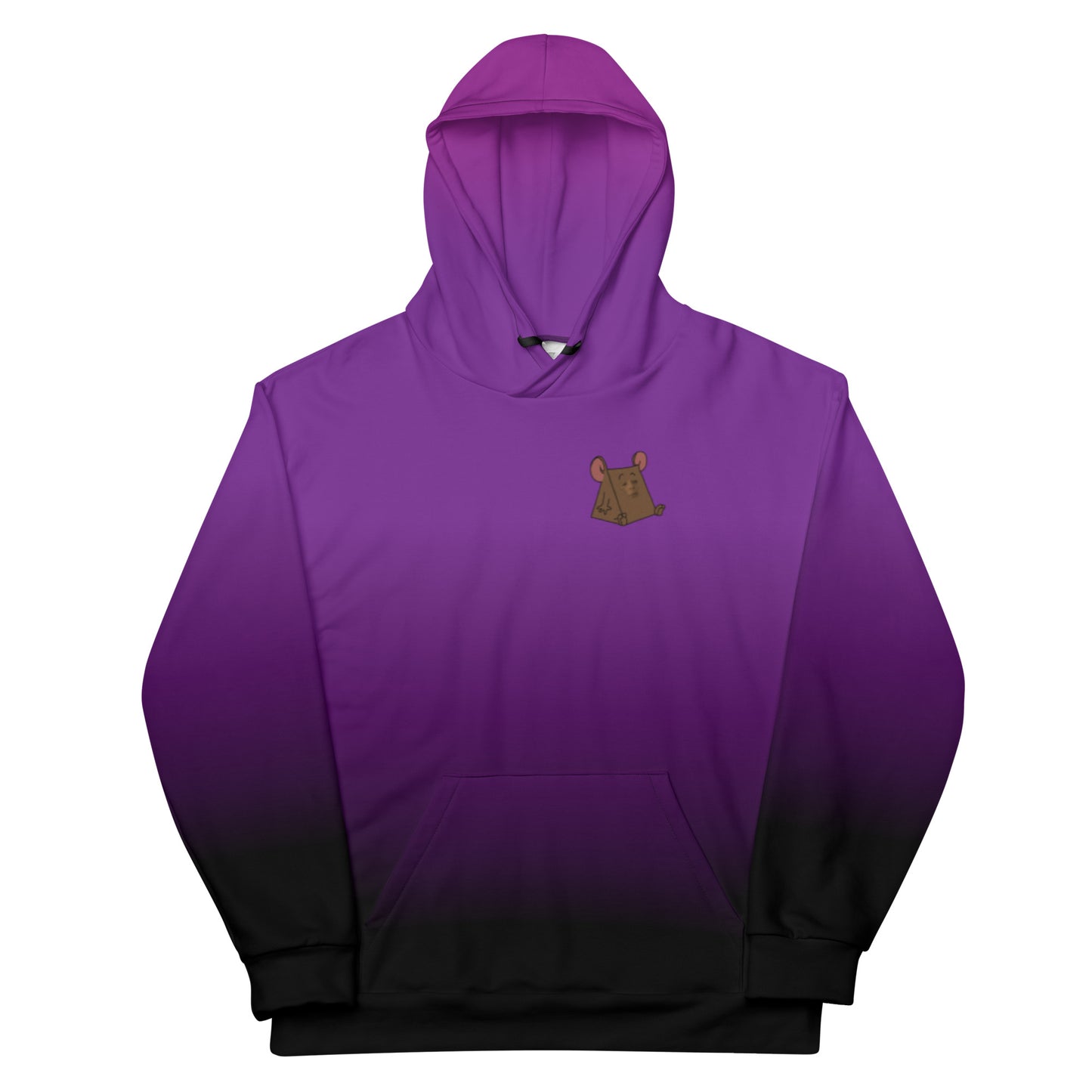 Gradient Purple to Black Unisex Hoodie