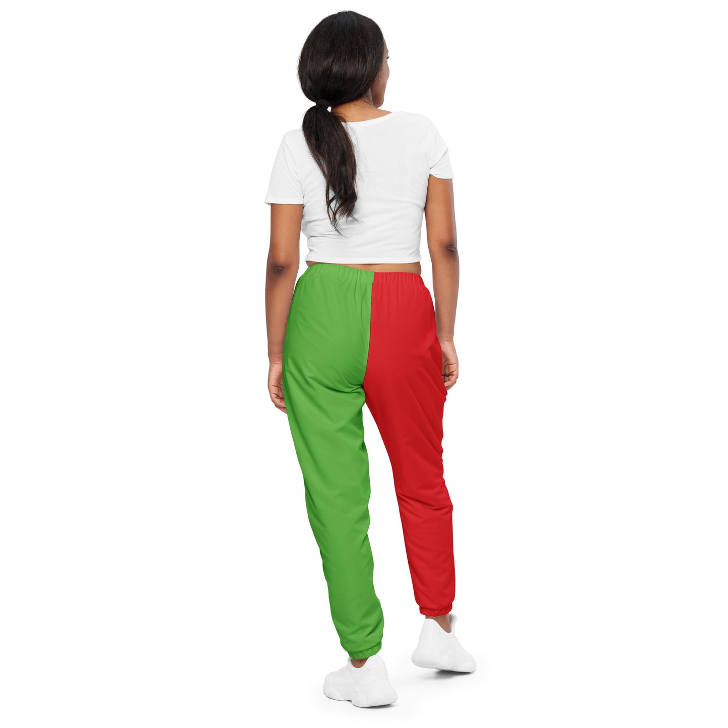 2 Tone Red and Green Unisex track pants