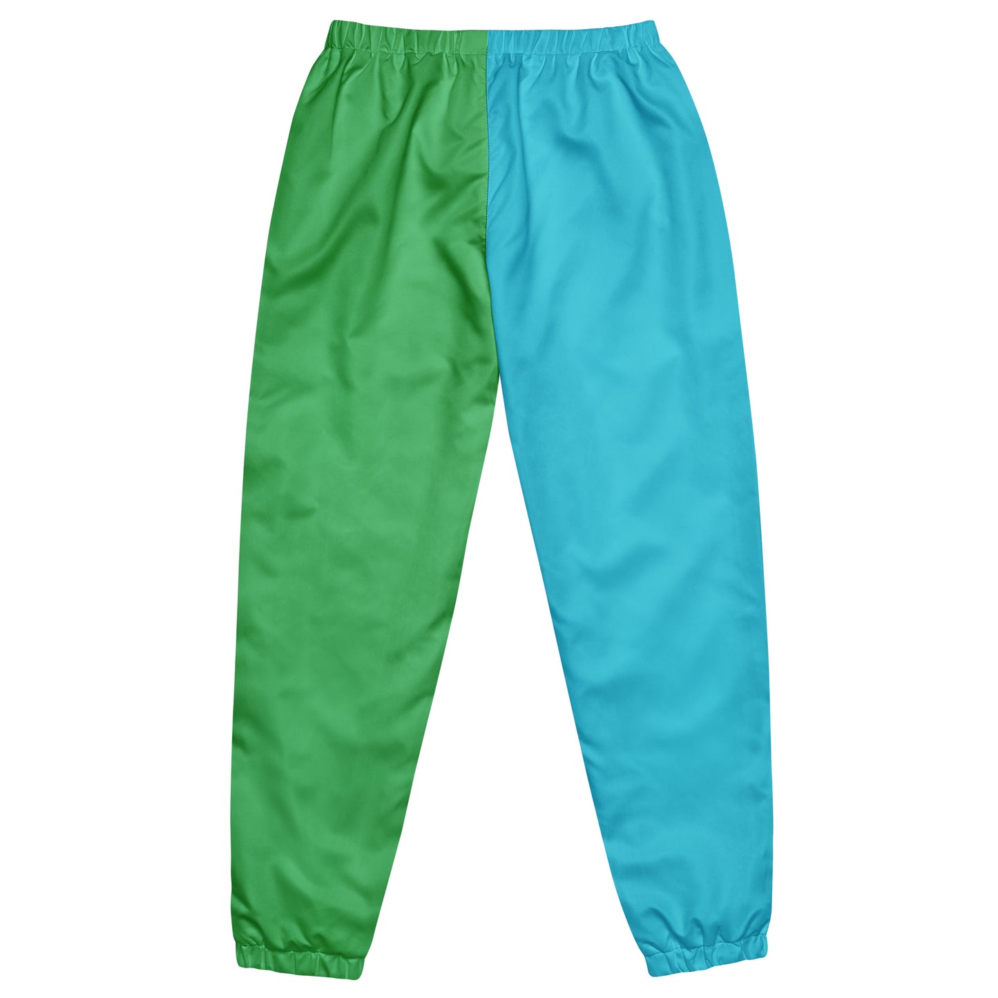 2 Tone Cyan and Green Unisex track pants