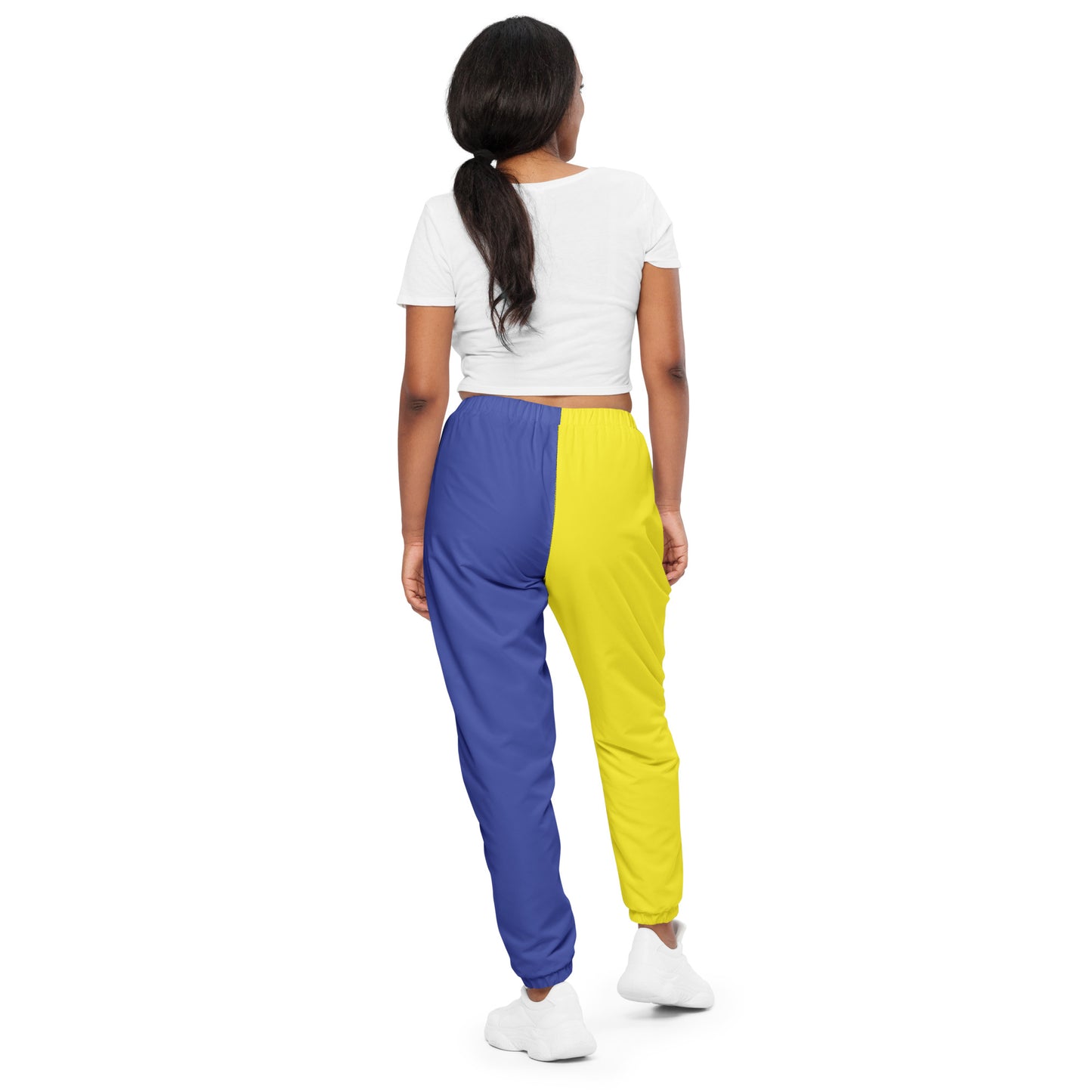 2 Tone Yellow and Blue Unisex track pants