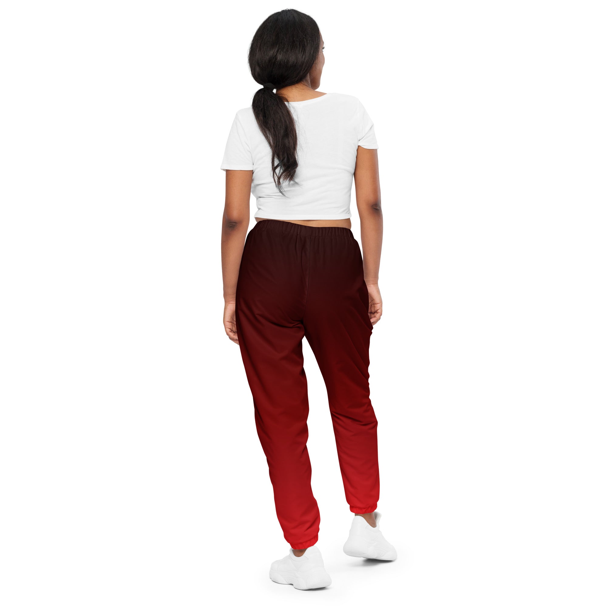 Black and discount red jogging pants