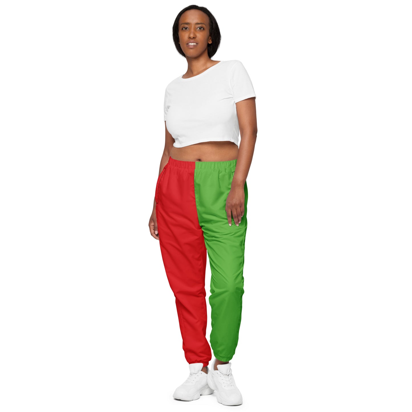 2 Tone Red and Green Unisex track pants