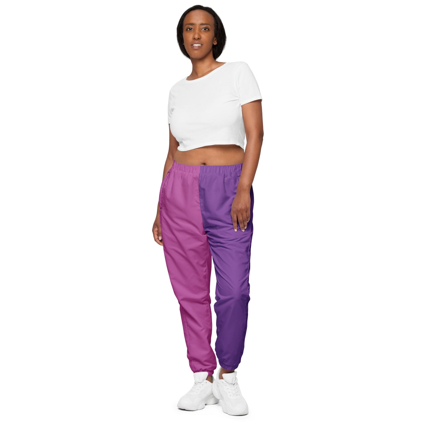 2 Tone Pink and Purple Unisex track pants