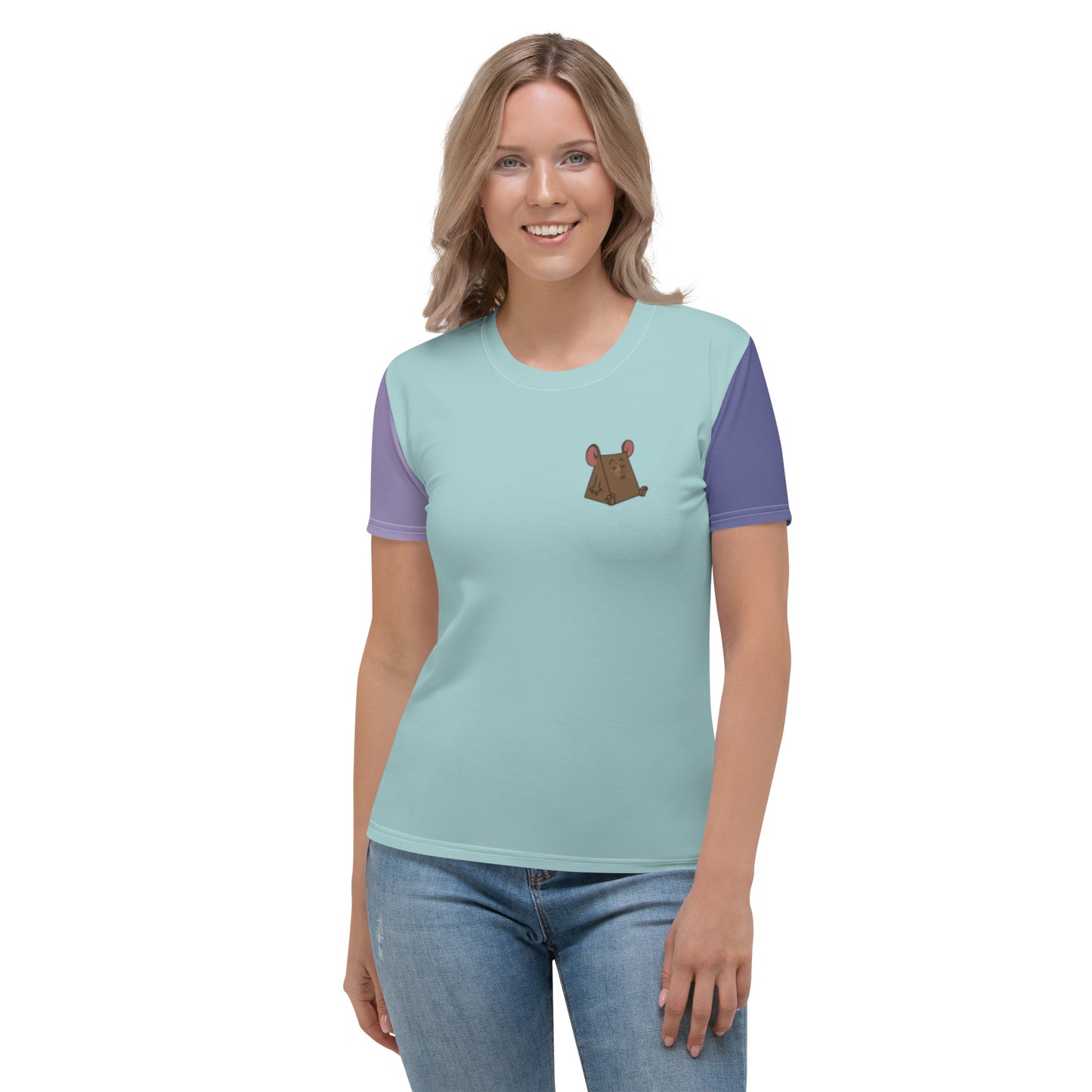 Classic Color Blocking Cool Neutrals Women's T-shirt