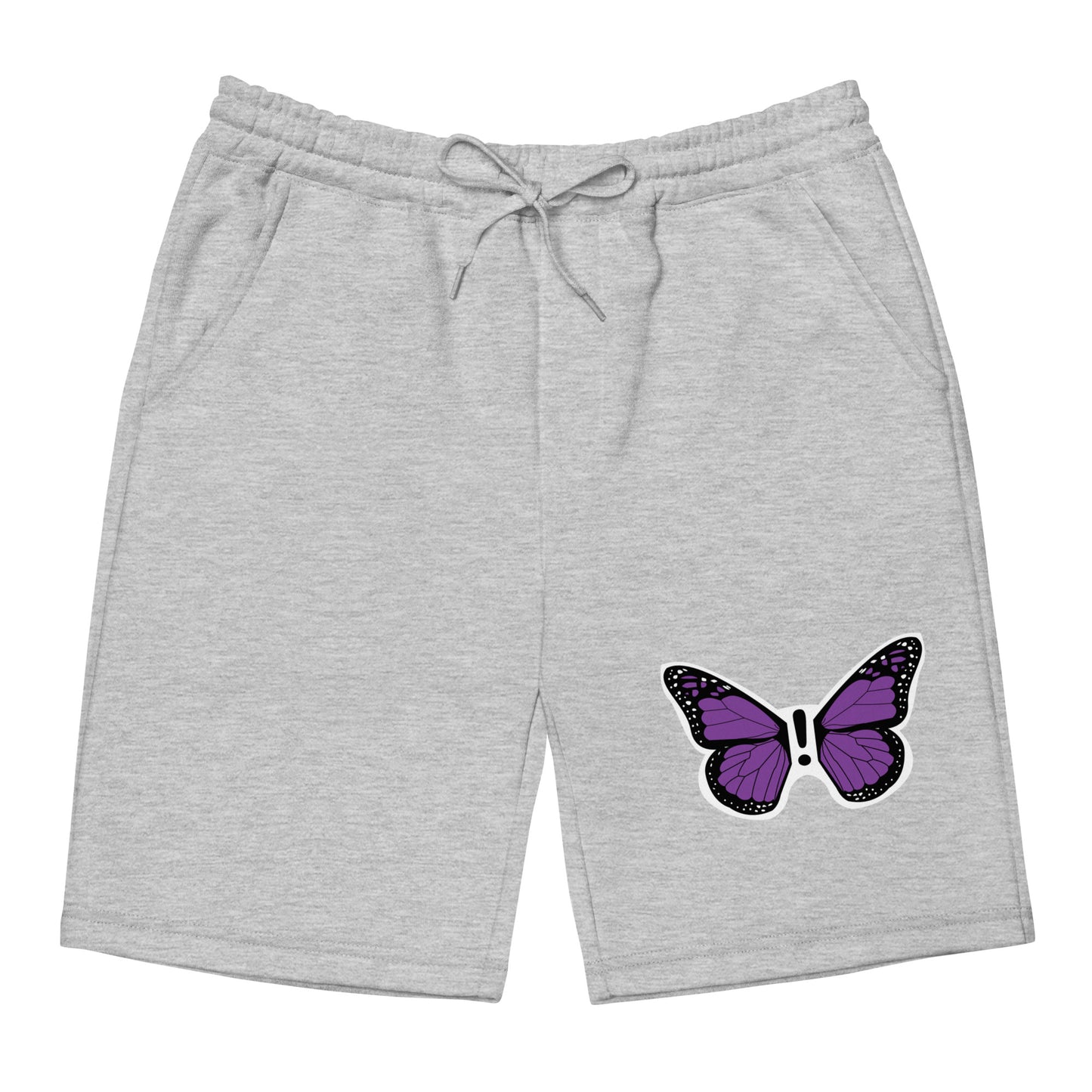 ! Purple Monarch Men's fleece shorts