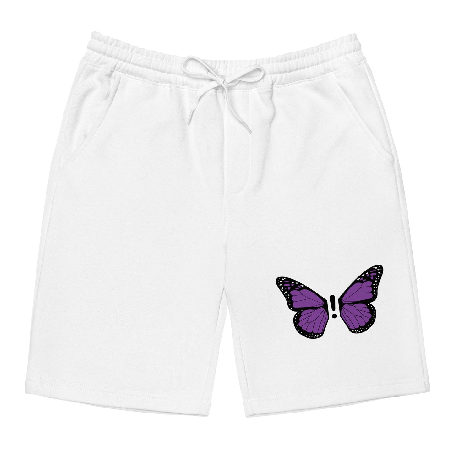 ! Purple Monarch Men's fleece shorts